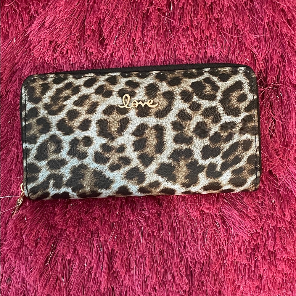 Love Black Wallet Elegant Fashion Accessory